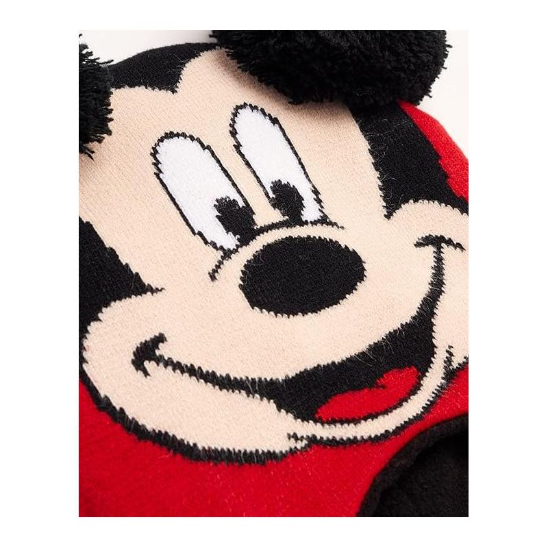 Disney Mickey Mouse Boys Winter Hat – 2 Pack Pom Pom Beanie, Little Boys Ages 4-7, 5 of 6