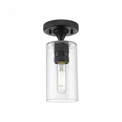 Crown Point - 1 Light Flush Mount In Industrial Style-9.63 Inches Tall and 3.88 Inches Wide