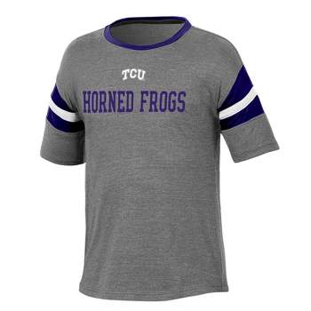 NCAA TCU Horned Frogs Girls' Short Sleeve Striped Shirt