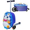 Kiddietotes Kids' Hardside Carry On Suitcase Scooter - 2 of 4