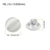 Unique Bargains Blouses Sweater Round Aluminum Cotton Fabric Cloth Covered Buttons 10 Pcs - 2 of 4