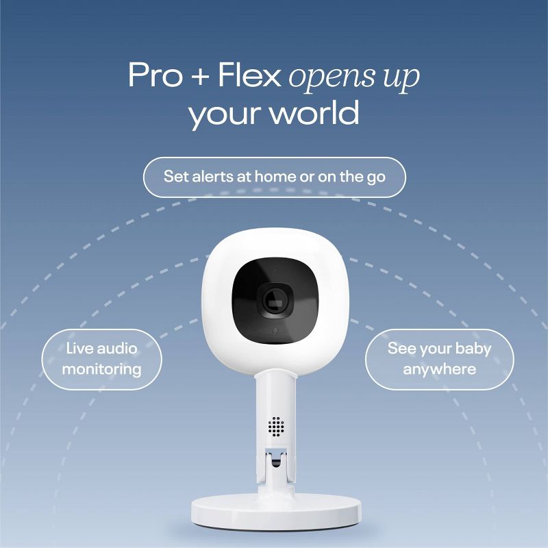 Nanit Pro Smart Baby Monitor &#38; Flex Stand - White, 5 of 13