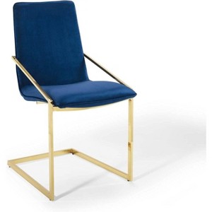Modway Pitch Performance Velvet Dining Armchair - 1 of 3