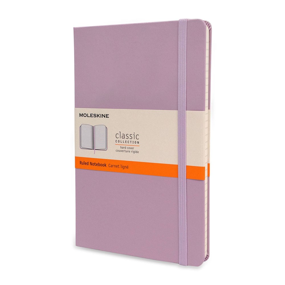 Moleskine Lined Professional Journal Large Lilac Hard Classic: Ruled Notebook, 5x8.25", 240 Pages,