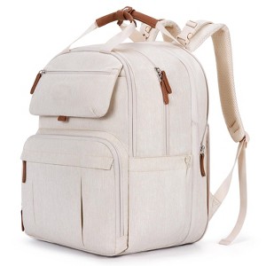 Itopfox Expandable Diaper Backpack for Twins, Large Baby Bag with Multiple Pockets, Water-Resistant & Durable for Parents - 1 of 4