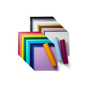 Cricut Vinyl Ultimate Sampler Removable 70ct: Multicolored Craft Cutting Material for All Cricut Machines - 1 of 4