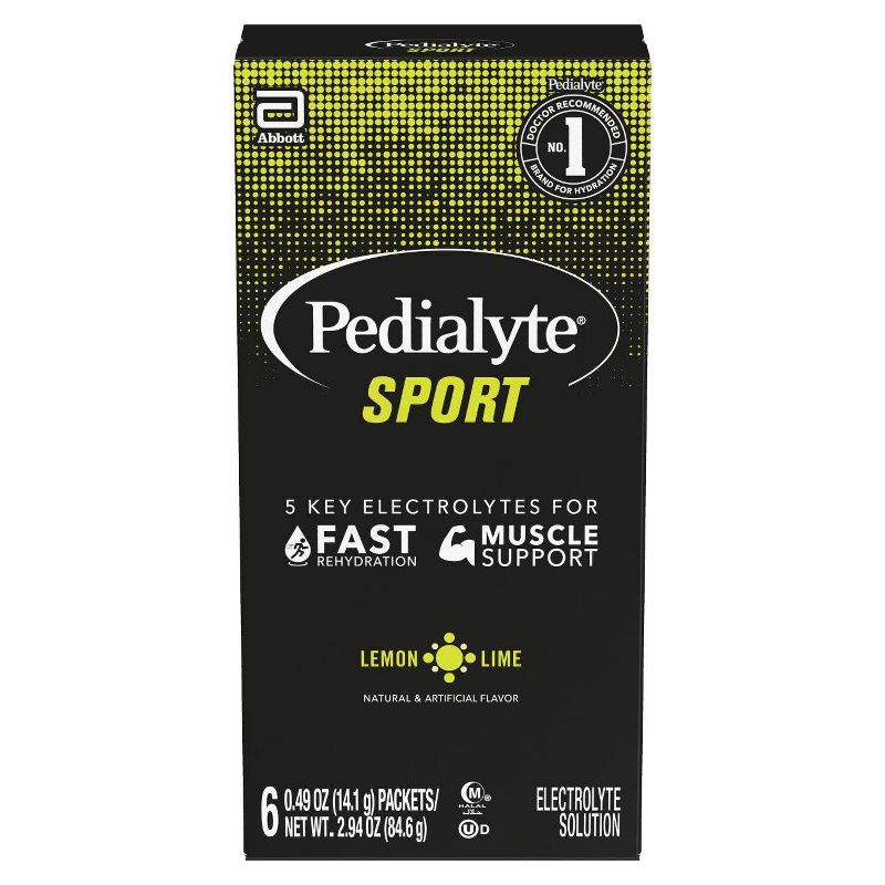 Pedialyte Sport Electrolyte Powder - Lemon Lime - 6ct/0.6oz, 5 of 10