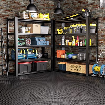 Diamond Plate Black PVC Garage Flooring Rolls