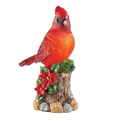 Blue Jay and Red Cardinal Birds Garden Statue Resin Yard Ornament