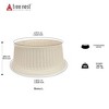 Tree Nest Rome Round Plastic Christmas Tree Collar, Ivory - image 2 of 4