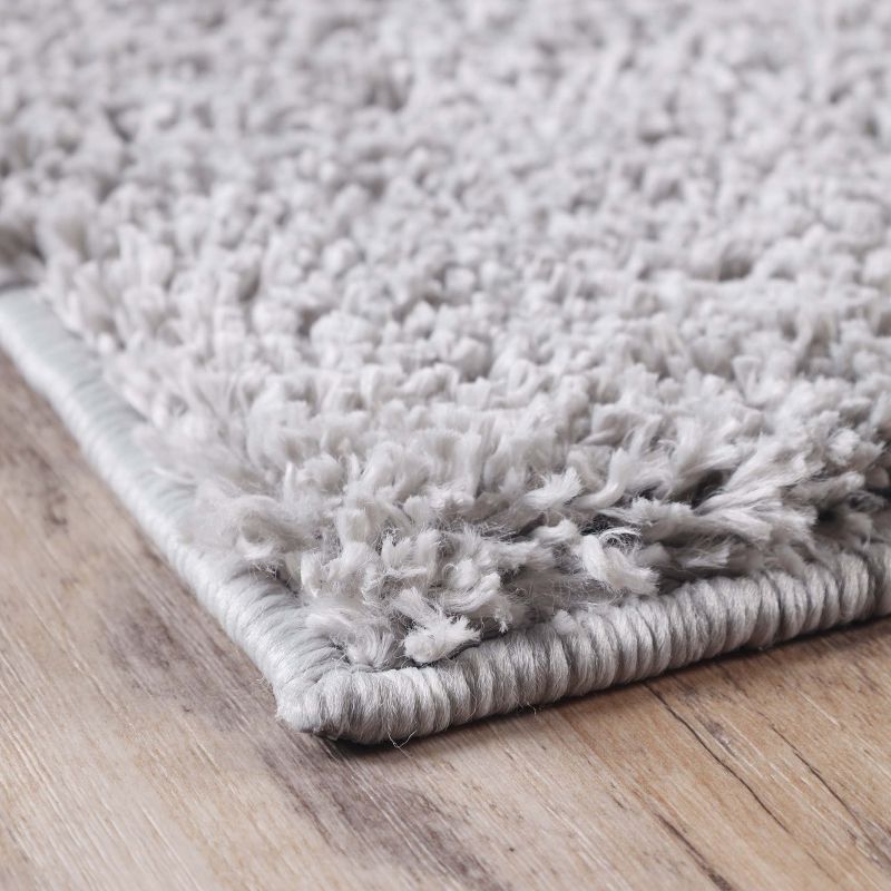 Plush Shag Fuzzy Soft Modern Solid Indoor Area Rug or Runner with Cotton Backing by Blue Nile Mills, 5 of 8