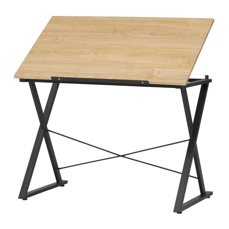 Axiom Drawing Table Graphite Black/Ashwood - Studio Designs, 1 of 20