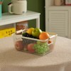 Basicwise Multipurpose Metal Mesh Basket with Wooden Handle Storage Organizers for Kitchen, Bathroom, Cabinet, and Closet - 2 of 4