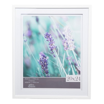 20" x 24" Wide Double Matted to 16" x 20" Frame White - Gallery Solutions