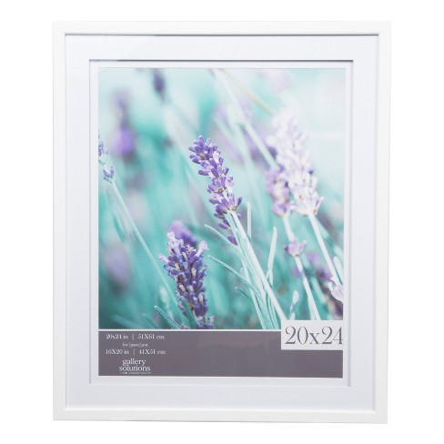 Single Picture 20x24 Wide Double Mat White 16x20 Frame Gallery