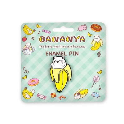 Just Funky OFFICIAL Bananya - The Kitty Who Lives in a Banana | Sweet Enamel Collector Pin