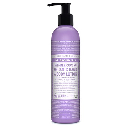 Dr.Bronner's Organic Hand & Body Lotion Lavender Coconut - 8oz - image 1 of 3