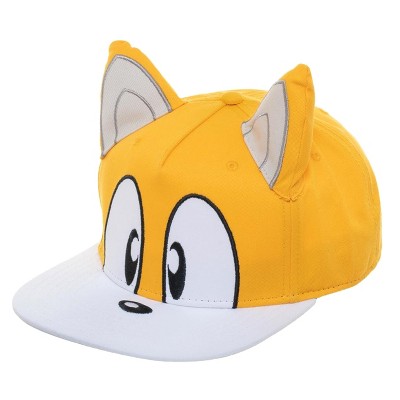 Seven Times Six Sonic the Hedgehog Men's Hat Embroidered Character Face and 3D Ears Snapback Cap