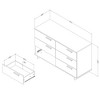 South Shore Cavalleri 6 Drawer Double Dresser Pure White: Laminated Particle Board, Anti-Tip Hardware - 4 of 4