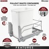 Rev-A-Shelf 53WC Single Pull-Out Under Mount Kitchen Waste Container Trash Cans with Soft-Close Slides - 3 of 4