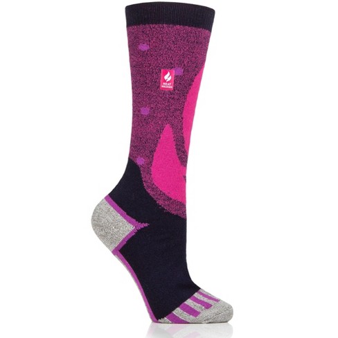 Heat Holders® Women's Kelly ULTRA LITE™ Snowsports Long Socks | Thermal Yarn | Lightweight Winter Socks Tight Fit Shoes | Warm + Soft, Hiking, Cabin, Cozy at Home Socks | 3X Warmer Than Cotton - image 1 of 1