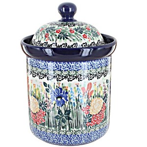 Blue Rose Polish Pottery 492 Ceramika Medium Canister - 1 of 1