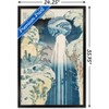 Trends International The Amida Waterfall in the Far Reaches of the Kisokaido Road Framed Wall Poster Prints - 3 of 4