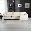 112.2'' Modern L-Shaped Sectional Sofa with Movable Pedals, Detachable Armrests, and Chenille Fabric - 4 of 4
