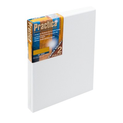 Neliblu 4x4 Inches White Canvases for Painting - Pack of 12