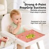2-Pack Prep Silicone Placemats for Toddlers, Kids, Non Slip Suction Dining Table Baby Placemat, Easy to Clean - 4 of 4