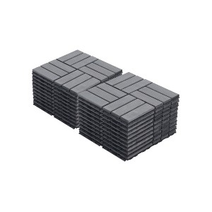 Interlocking Deck Tiles, Outdoor Waterproof & Anti-slip, for Patio, Balcony, Pool Side, Bathroom, Shower, Balcony, Porch - 1 of 4