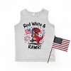 The Juniper Shop Red, White and Rawr Youth Tank Top - 2 of 4