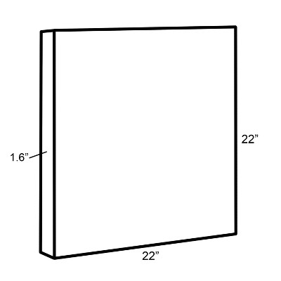 Gray Two Tone Butterfly Framed Canvas Wall Art, 22x22