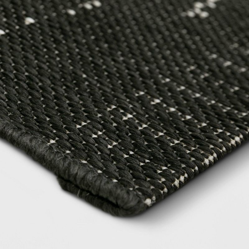 Ombre Stripe Outdoor Rug Black - Threshold™, 2 of 5