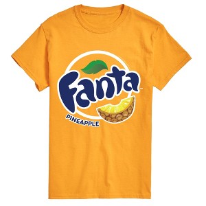 Men's Fanta Pineapple Logo Short Sleeve Graphic T-Shirt - Gold - X