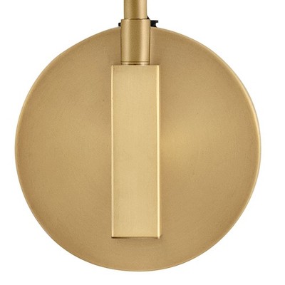 Simon Mid-Century Modern Matte Navy & Heritage Brass Adjustable Sconce