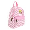 Super Mario Bros Princess Peach 10.6” Pink & White Checkered Mini Backpack - 2 of 4