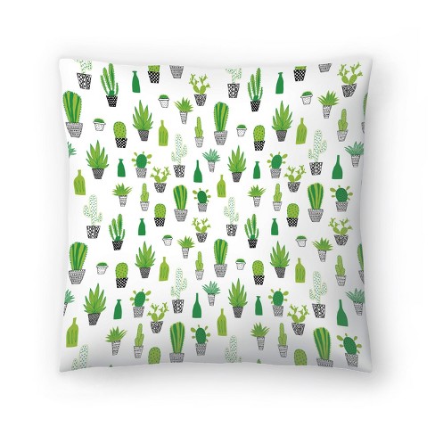 Black and outlet white cactus pillow