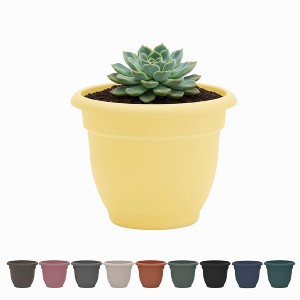 Bloem Ariana Round Resin Planter Pot Indoor and Outdoor Gardening - 1 of 4