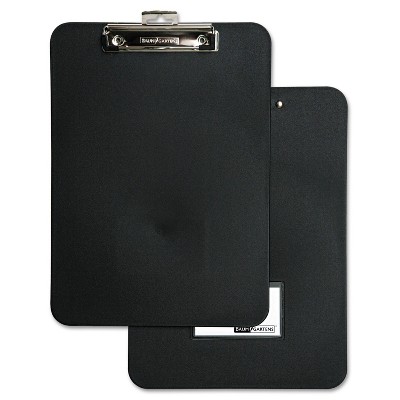 Baumgartens Unbreakable Recycled Clipboard 1/2" Capacity 8 1/2 x 11 Black 61624