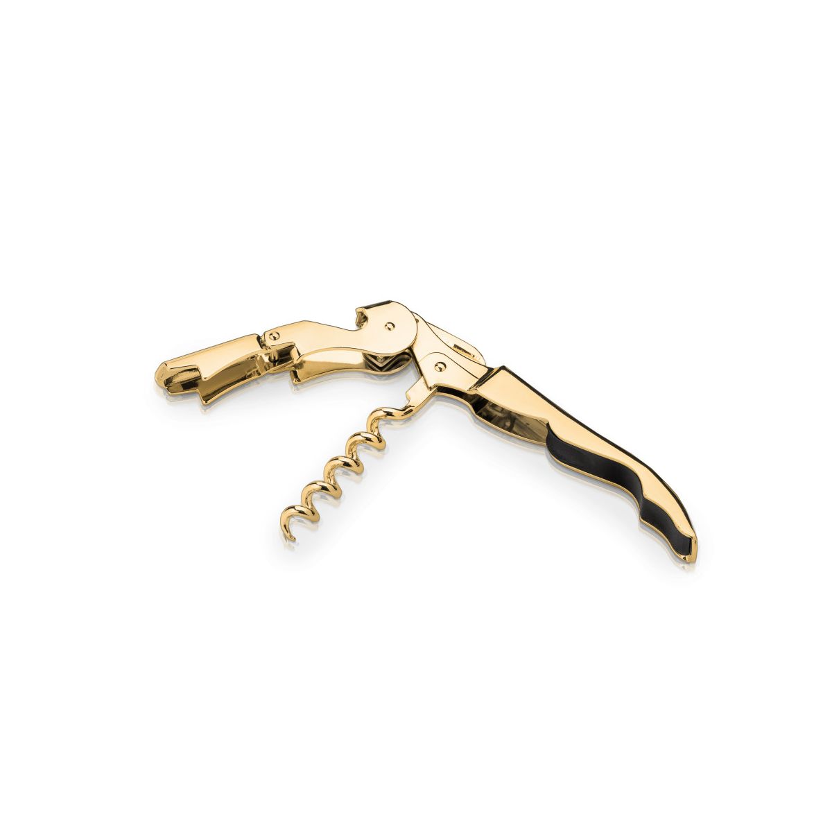 Viski 24k Gold Plated Signature Double Hinged Corkscrew Wine Opener with Foil Cutter, Wine Bottle Opener for Home Bar, Kitchen, Gifts for Wine Lovers - thumbnail 8