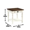 DSANE - End Table - White - 3 of 4