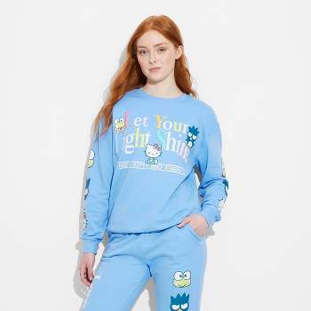 Women's Love Yourself Hello Kitty Graphic Sweatshirt - Blue