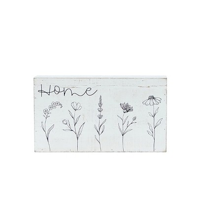 VIP Wood 7 in. White Home Sign