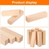 Unique Bargains Natural Solid Straight Grain Basswood Square Carving Blocks 8 Pcs 4"x0.8"x0.8" - 3 of 4