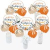 Big Dot of Happiness Happy Thanksgiving - Fall Harvest Party Centerpiece Sticks - Table Toppers - Set of 15 - 2 of 4