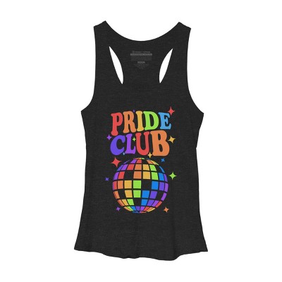 Adult Design By Humans Pride Club Rainbow Disco Ball By Racerback Tank Top