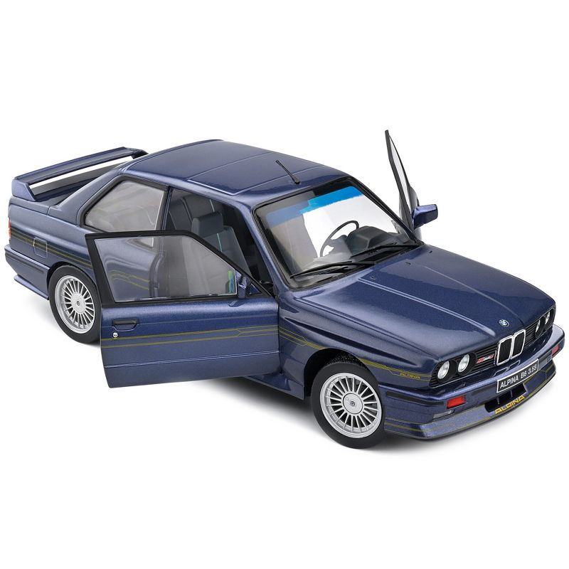 1990 BMW E30 M3 Alpina B6 3.5S Mauritus Blue Metallic 1/18 Diecast Model Car by Solido, 2 of 6