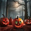 Funworld Eerie Light-Up Pumpkin Eyes Halloween Decoration | Green - 4 of 4