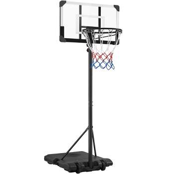 Yaheetech Portable Basketball Hoop Backboard Basketball Stand System, Black
